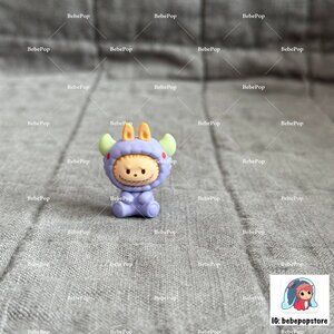 LABUBU POP BEAN - Bubble Cute Particle Pajama Party Series Decorative Buckle Set